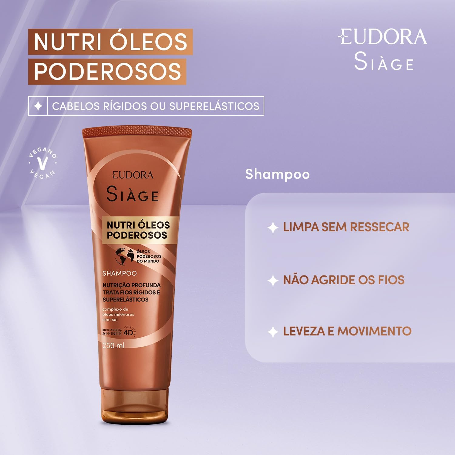 EUDORA SIÀGE SHAMPOO NUTRI ÓLEOS PODEROSOS 250ML
