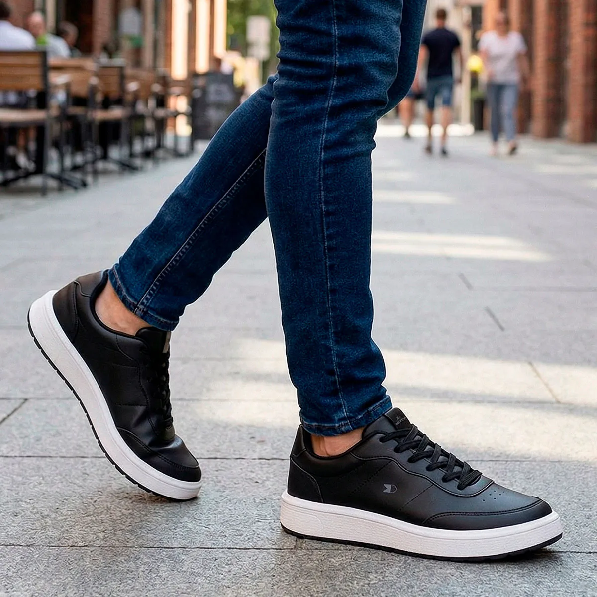 Sapatênis Sandrini Ivory Masculino Casual Estilo Confortável