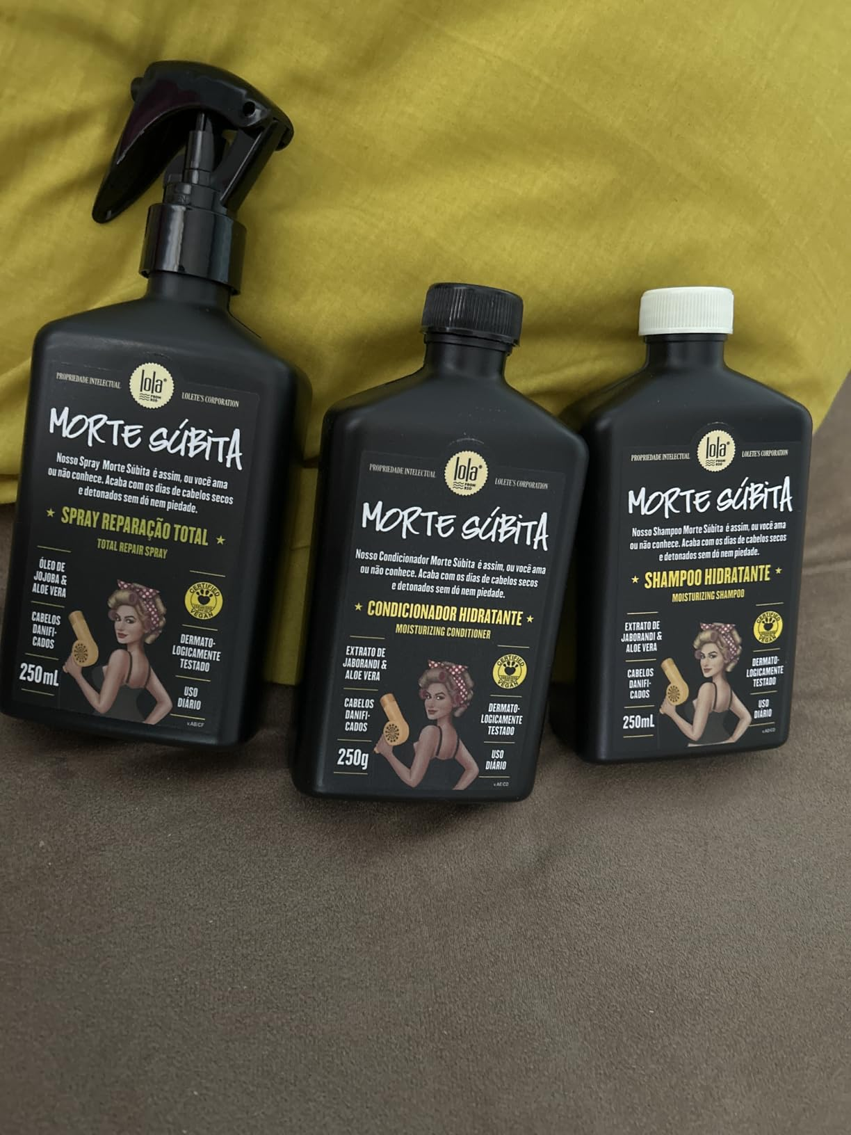 Kit Morte Súbita (Shampoo   Condicionador   Spray Reparaçao) - Lola From Rio