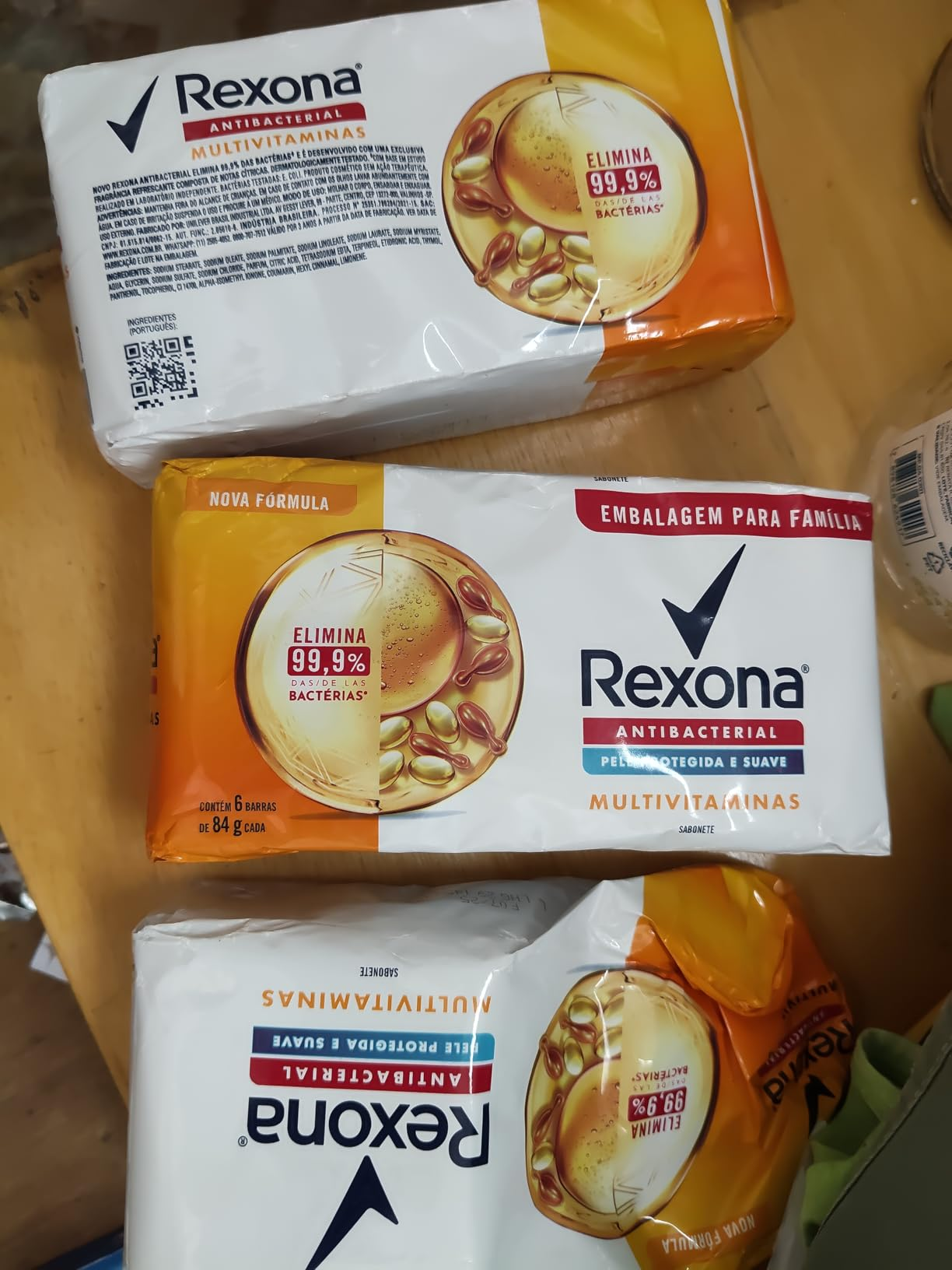 Rexona Sabonete Em Barra Multivitaminas 84G 6 Barras