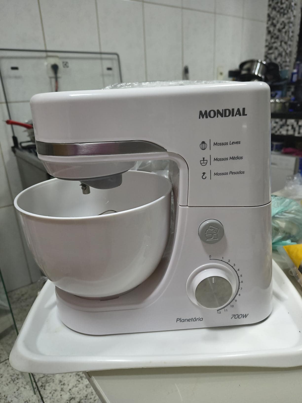 Batedeira Planetária, Mondial, Branco, 700W, 220V - BP-03-W