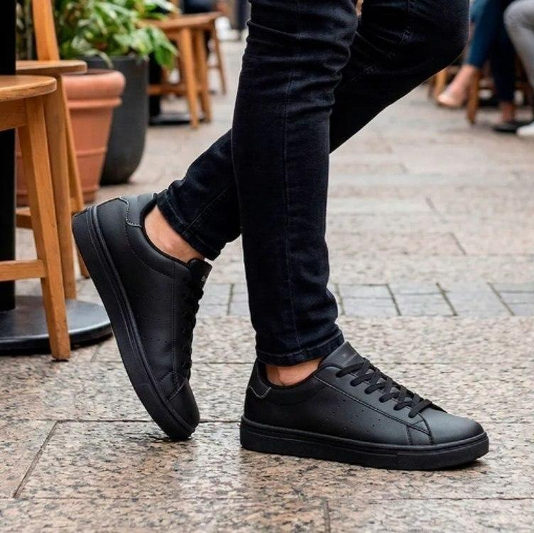 Tênis Sapatenis Evoke Street Sandrini Preto Black Masculino
