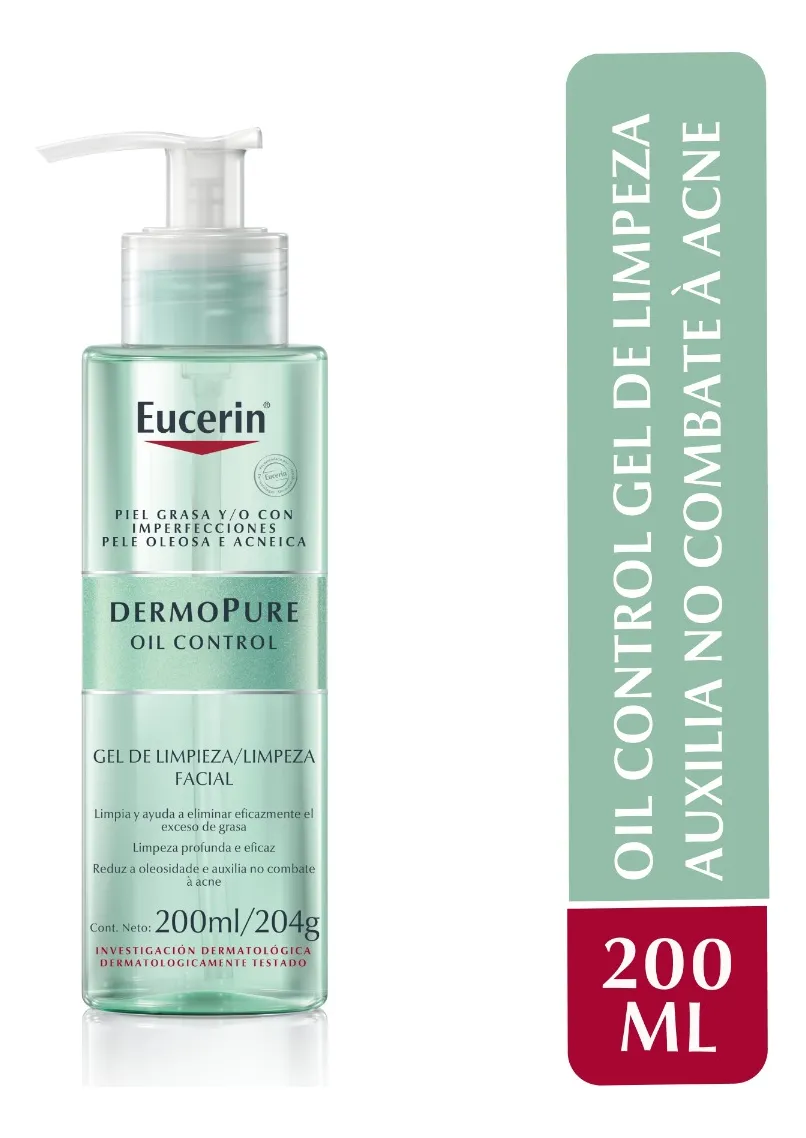 Dermo Pure Oil Control Gel De Limpeza Facial 200ml Eucerin