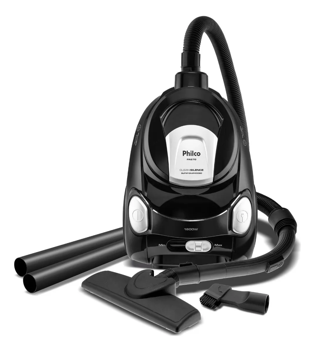 Aspirador Philco 1800w 2.2l Super Silencioso Pas70 Preto - 110V