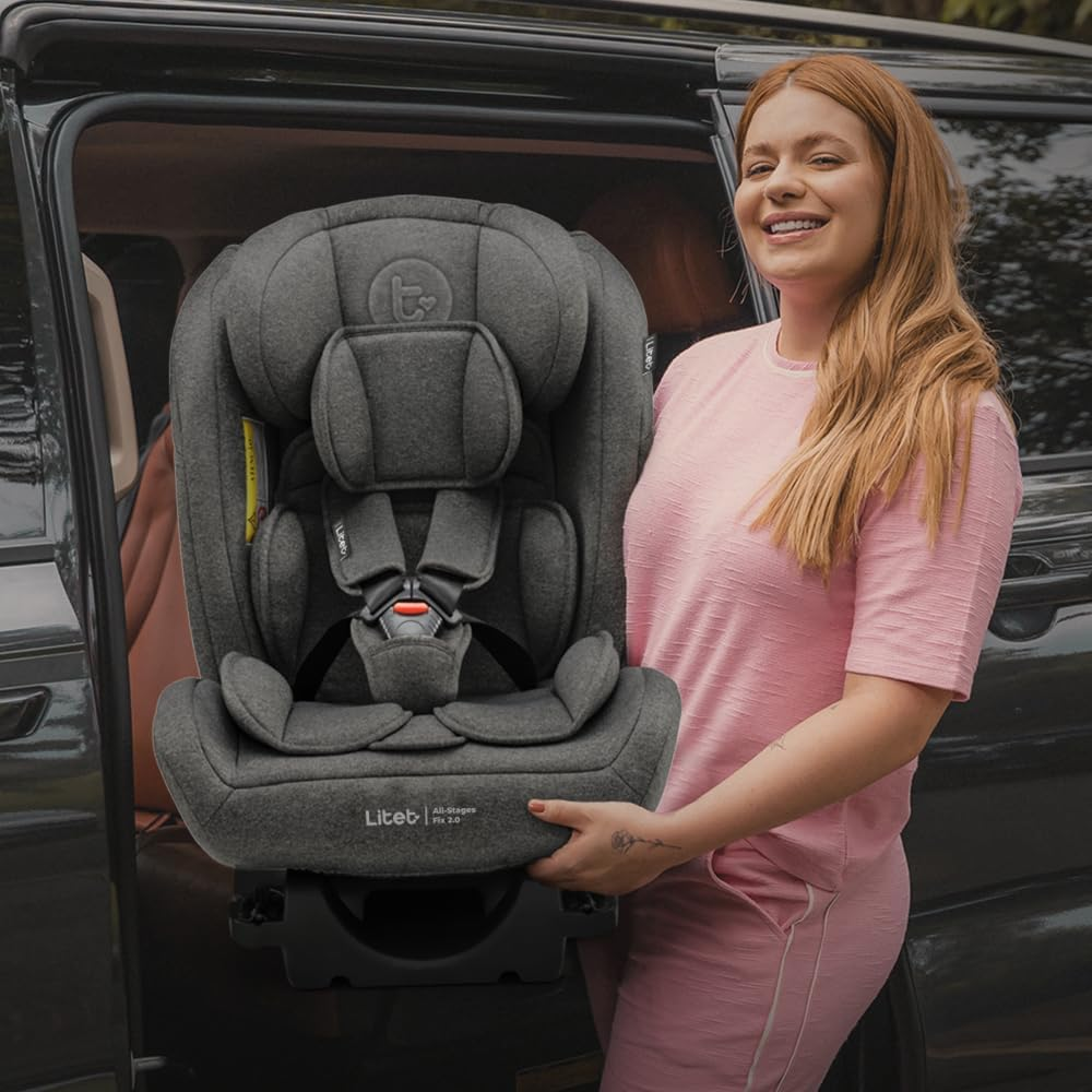Cadeira para Auto 0-36 Kg Isofix Litet All Stages Fix 2.0 Preta - BB450