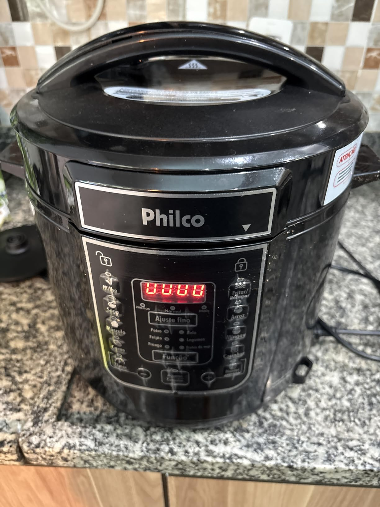 Panela de pressão, Digital inox Ppp01p, 6L, Preto, 220v, Philco