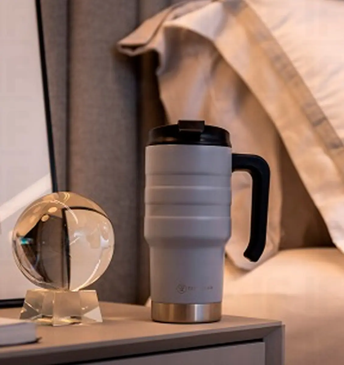 Copo térmico Termolar Vaso térmico cor cinza 590mL