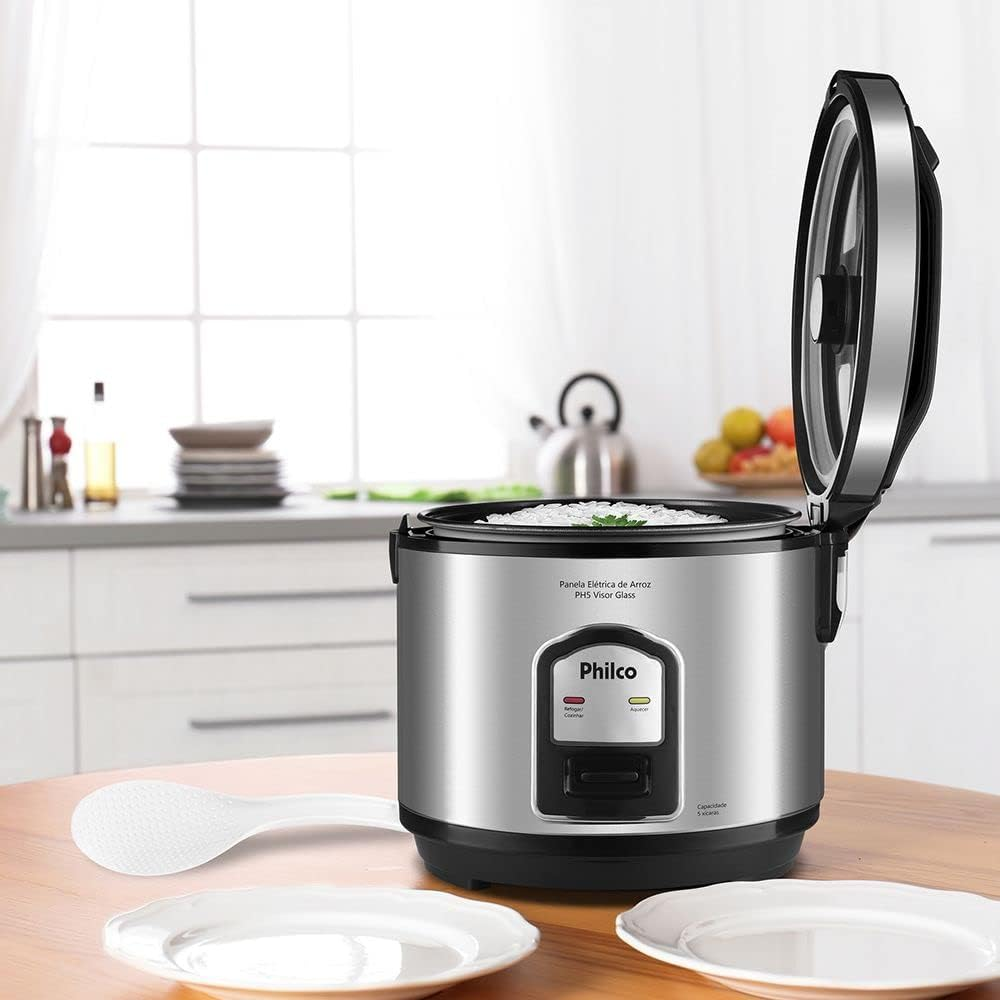 PANELA DE ARROZ PH5P VISOR GLASS INOX 220V