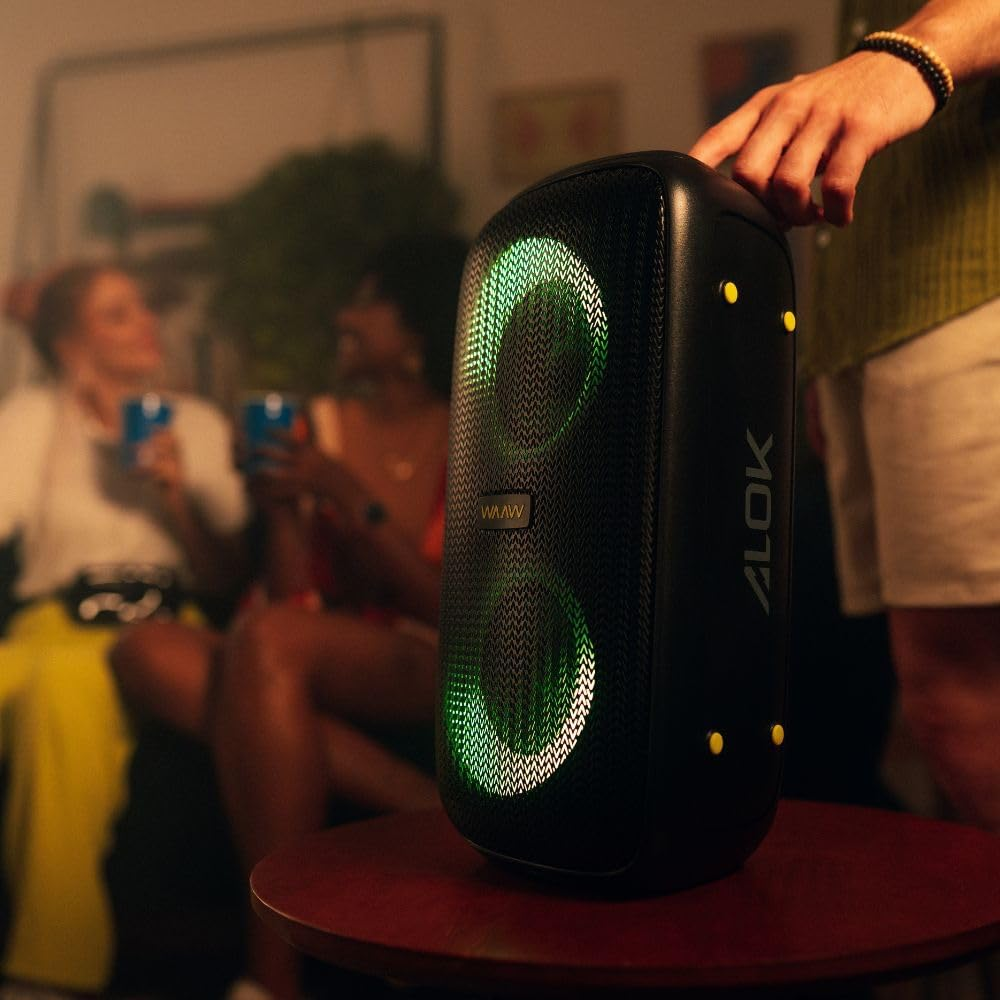 WAAW by ALOK Caixa de Som INFINITE 100 Bluetooth, Tipo Torre, TWS, 100W RMS