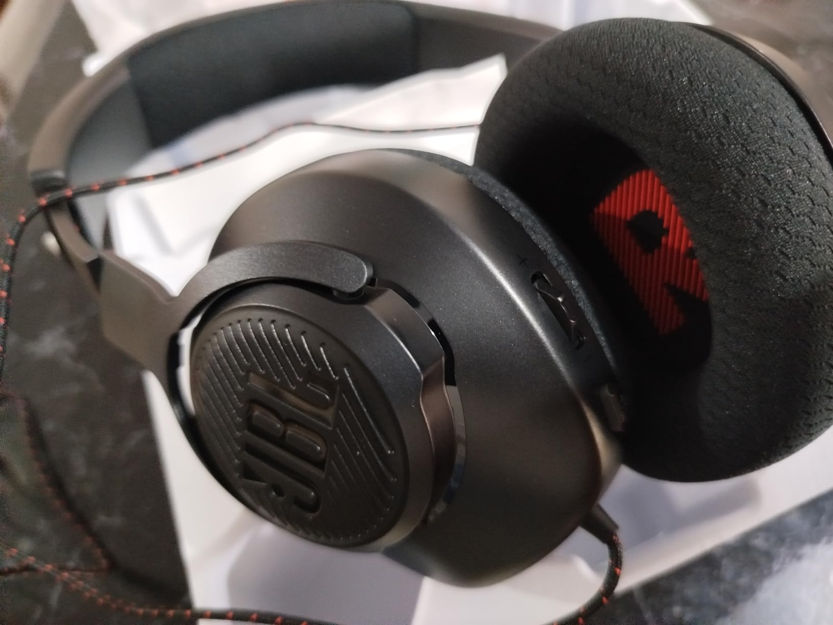 JBL, Fone de Ouvido Com Fio, JBL, QuantumSOUND 100N, Headset Gamer, Over Ear, Microfone Removível - Azul