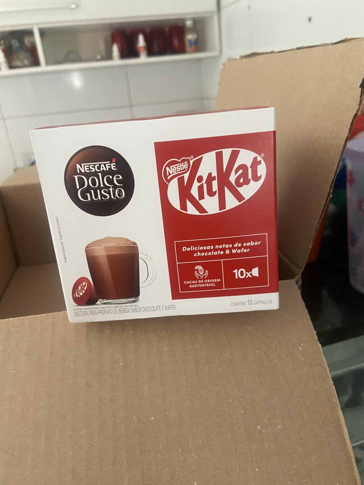 Café em Cápsula Nescafé Dolce Gusto KitKat 10 Cápsulas 170g