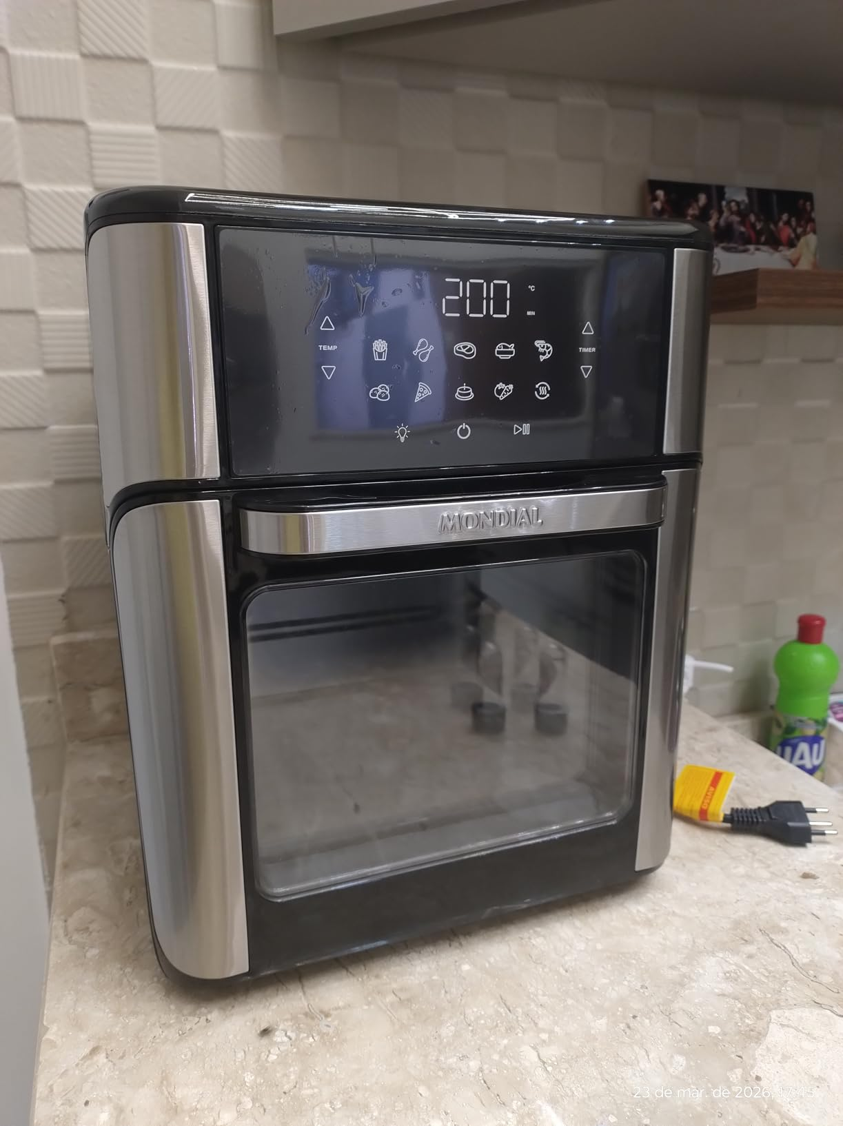 MONDIAL Fritadeira Air Fryer Forno Oven Analógica 12L, Preto, 2200W, 220V - AFON-12L-AB