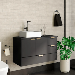 Armário Para Banheiro Lavabo Suspenso Organizador Com Cuba