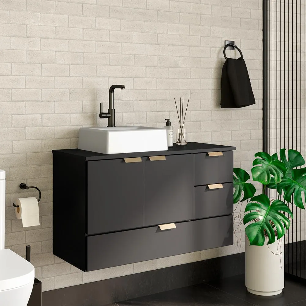 Armário Para Banheiro Lavabo Suspenso Organizador Com Cuba