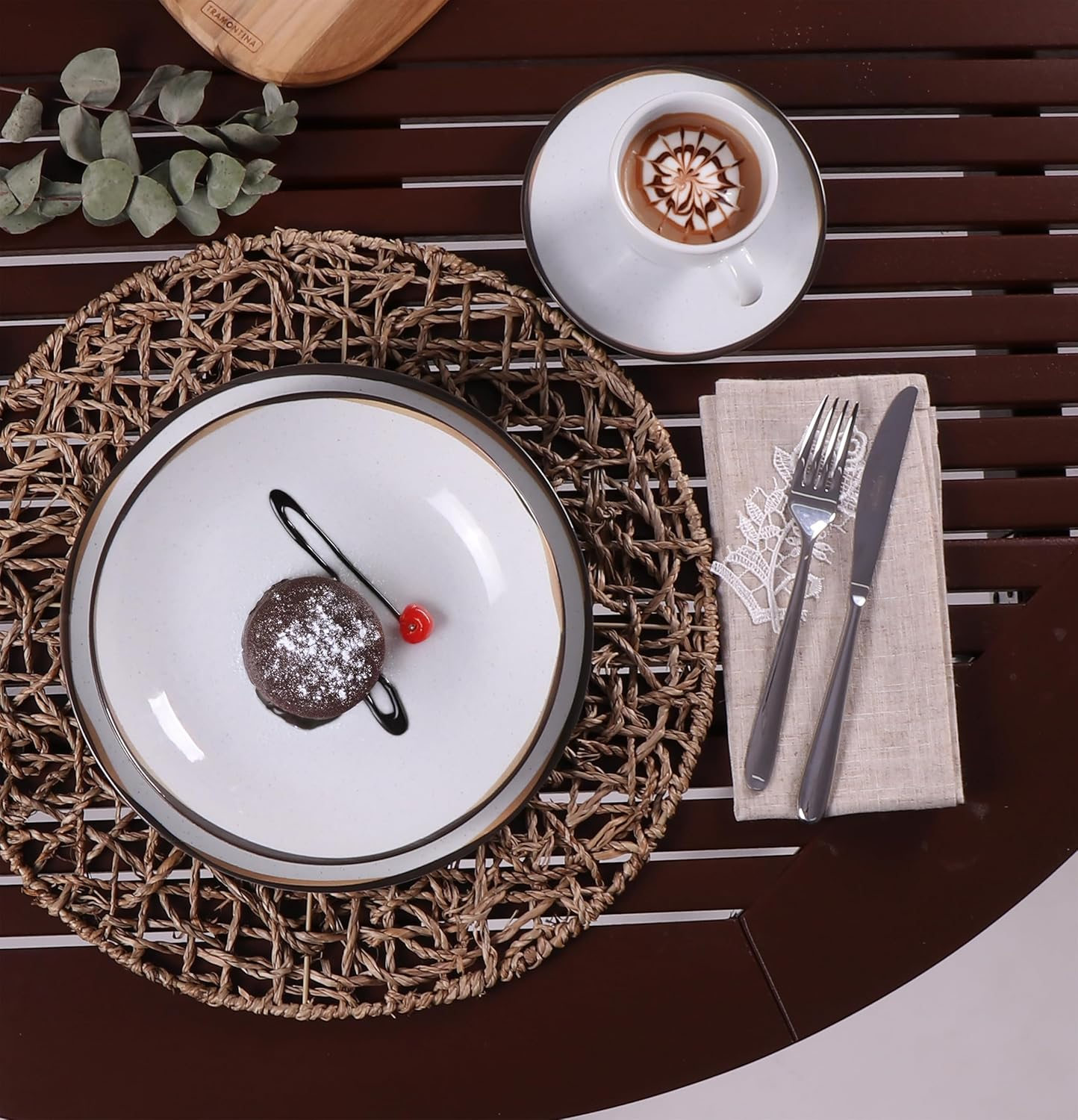 Aparelho de Jantar Tramontina Canyon em Porcelana Decorada 20 Peças