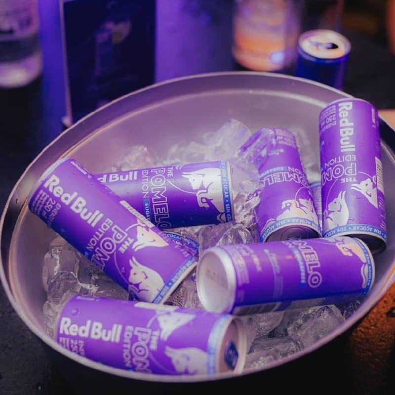 Pack de 4 Latas Red Bull Energético, Pomelo Edition, Sem Açúcar, 250ml