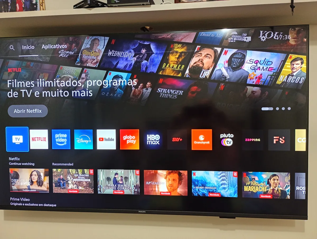 Smart Tv Philips 50 Polegadas 4k 50pug7300/78 Uhd Titan Os