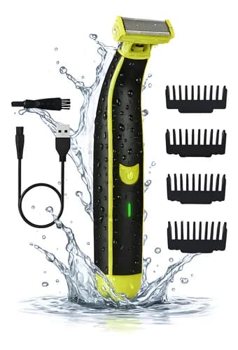 Aparador de Pelos Elétrico Lecom Prova D'Água Bivolt Barbear e Depilar