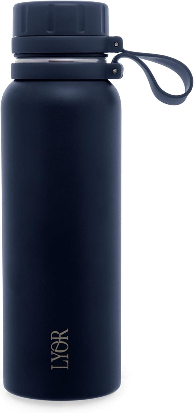 LYOR - Garrafa Térmica de Aço Inox Explorer Azul 650ml