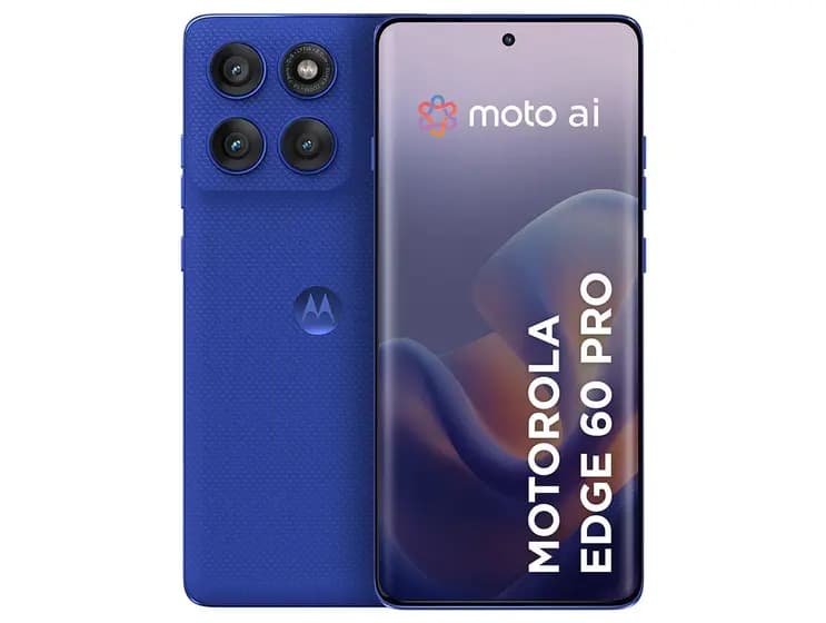 Smartphone Motorola Edge 60 Pro 256GB Azul 5G 24GB RAM 6,7" Câm. Tripla + Selfie 50MP