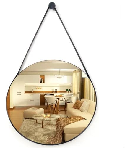 Espelho Adnet Redondo Para Banheiro/quarto/sala/30cm brinde