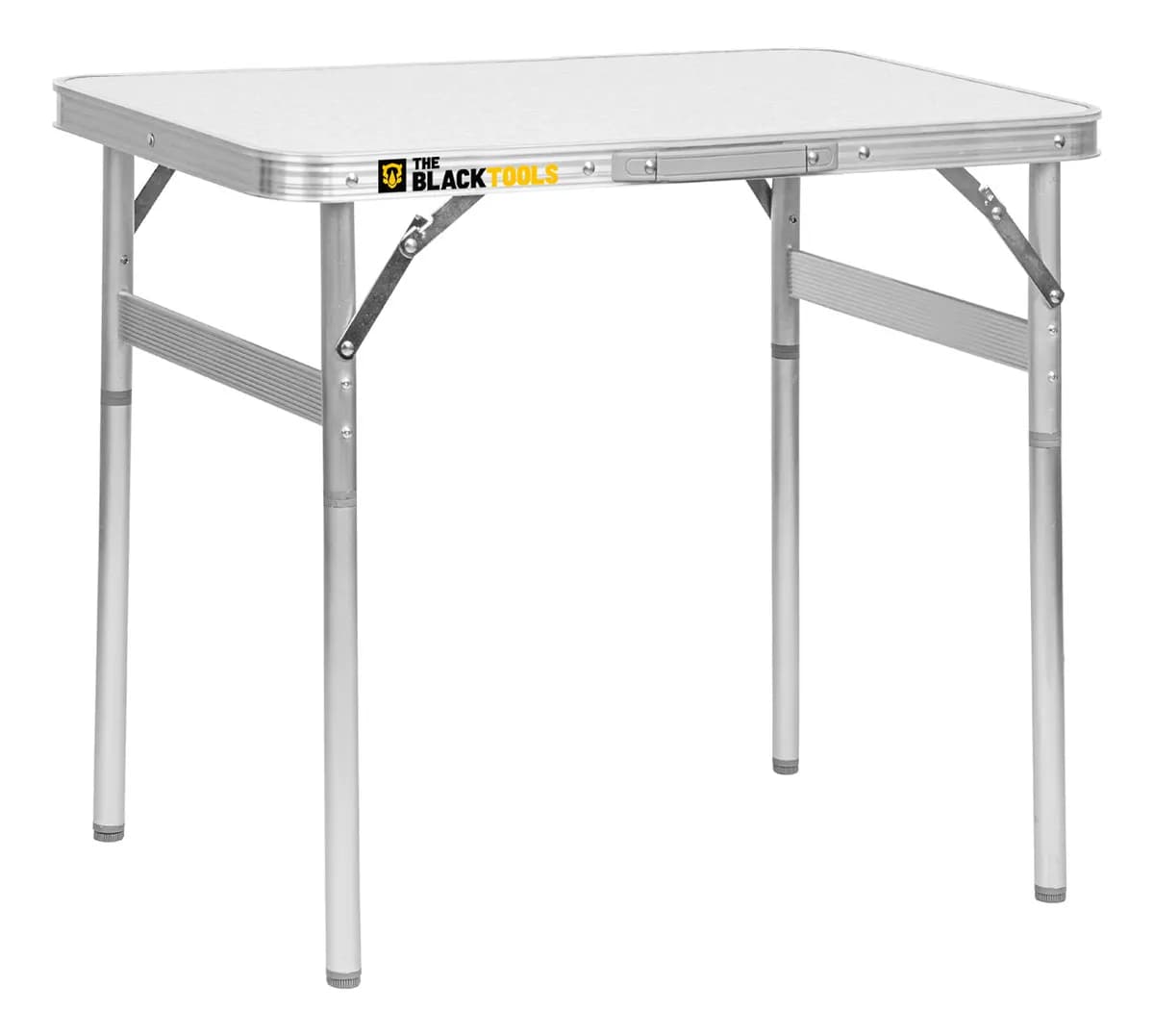 Mesa Pequena Dobrável Camping Alumínio 60x45cm Vira Maleta Cor Prateado
