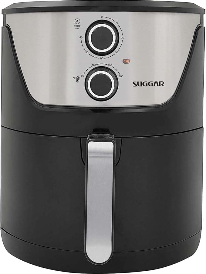 Fritadeira Sem Óleo Lightfry Preta Em Inox 4 Litros 127V- SUGGAR - FT4001PT