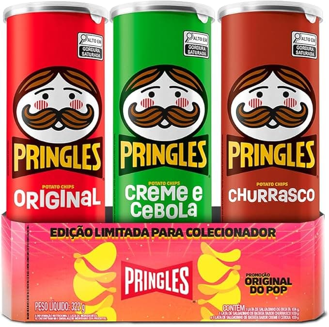 Pringles Original do Pop - Pack com 3 sabores