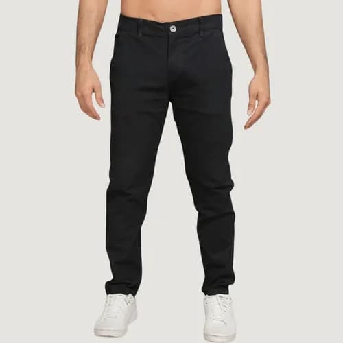Calça Sarja Masculina Bolso Faca E Embutido Esporte Fino