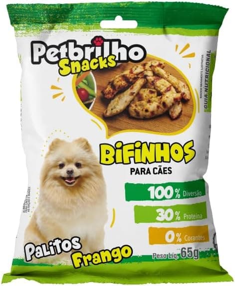 Petbrilho Bifinhos Palito Frango Snacks, 65 G - (Min. 5 Un.)