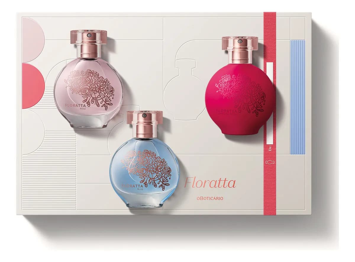 Perfume Floratta Colônia Spray 30 Ml - Presente (3 Itens)