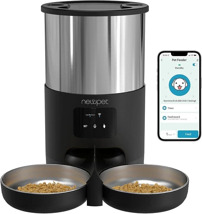 Comedouro para Cães, Comedouro para gatos, 2 Comida Elevada para Gatos, 5L