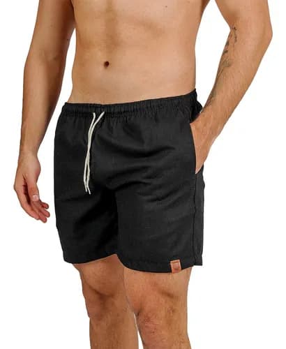 Short De Linho Masculino Bermuda Leve Praia Verao Novidade