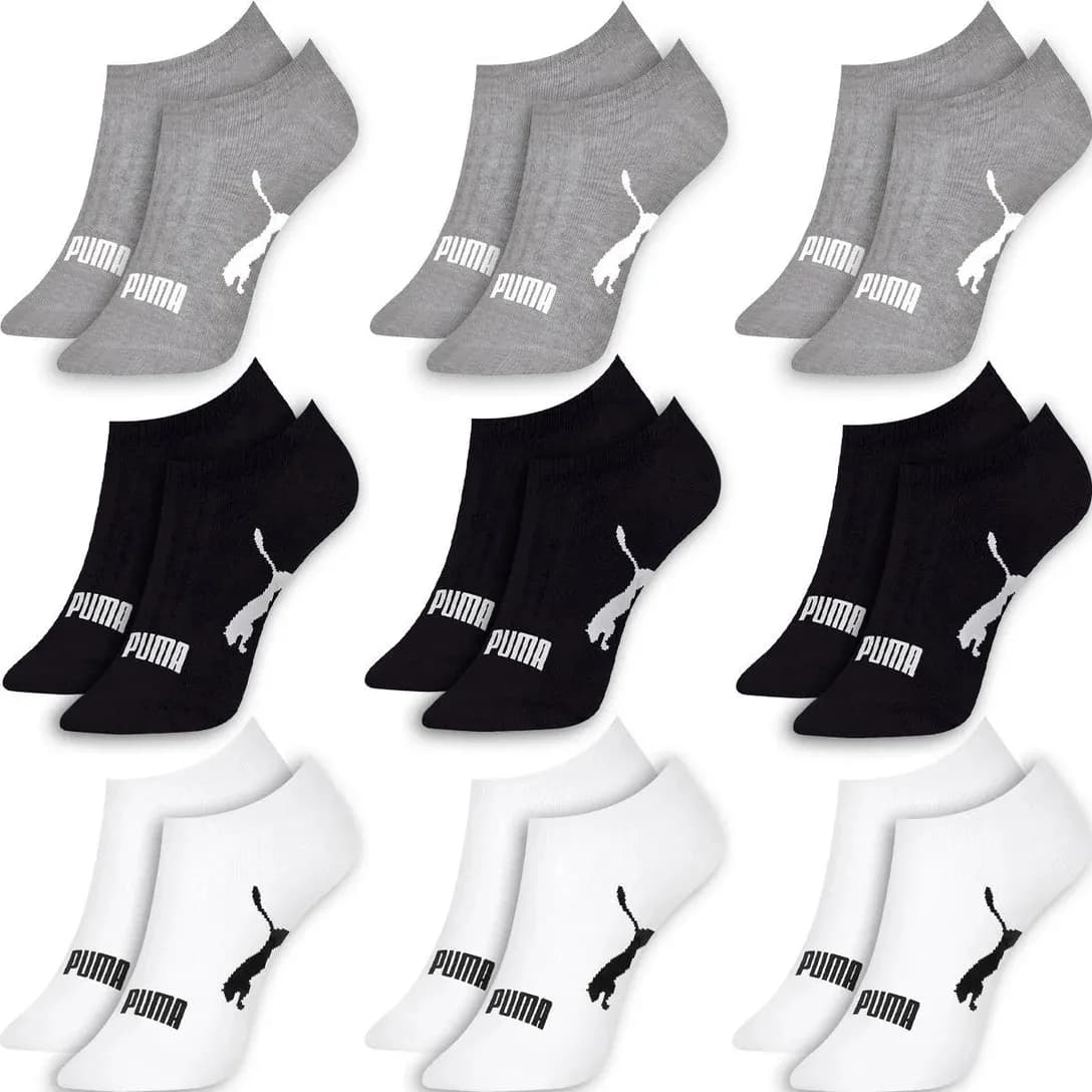 Kit 9 Pares Meias Puma Sapatilha Soquete Invisível Original