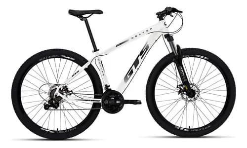 Bicicleta Aro 29 Gts Dexter 24 Marchas Freio A Disco Cor Branco Com Preto Tamanho Do Quadro 19