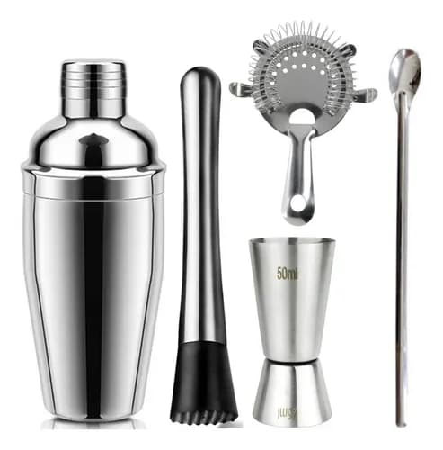 Coqueteleira Bar Man Profissional Inox Drink Caipirinha Bar Cor Prateado - SAYONARA