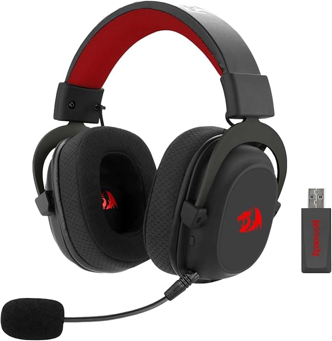 Headset Gamer Redragon Zeus Pro Preto Sem Fio 7.1 H510-PRO