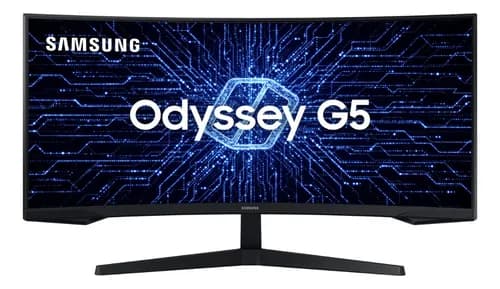 Monitor Gamer Curvo Samsung Odyssey 34" G5 165 Hz 1ms Ultrawide Preto