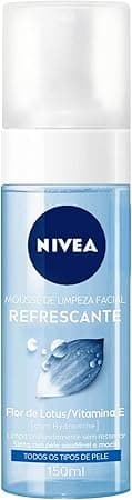 NIVEA Mousse de Limpeza Facial Refrescante 150ml, Limpa Profundamente, Remove Impurezas, Pele Macia, Uso Diário