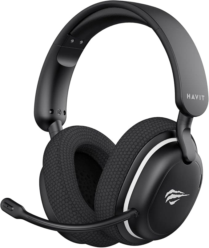 Havit Headset Gamer Fuxi H7SE, Sem Fio 2.4GHz e Bluetooth, Drivers 40mm, Microfone Destacável