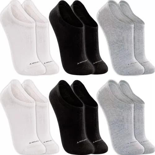 Kit 6 Pares Meias Lupo Sapatilha Invisível Soquete Original
