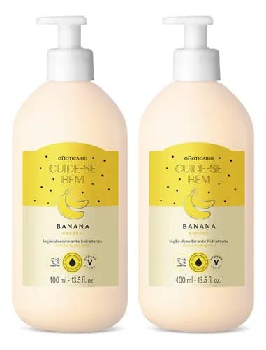 Combo Loção Corporal Cuide-se Bem Feira Banana (2 Itens)