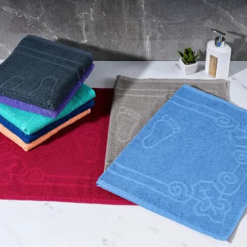 05 Tapetes P/ Banheiro Toalha D Piso Atoalhado Pezinho Lisbo