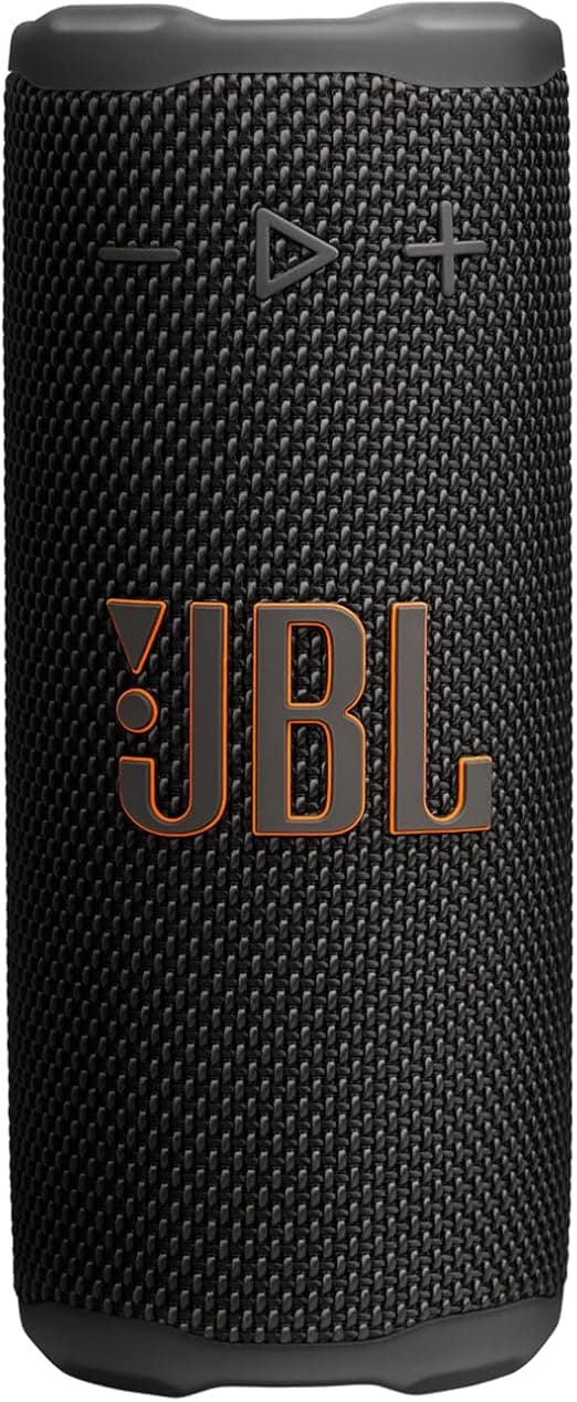 JBL, Caixa de Som, Grip, Bluetooth, Portátil, À Prova D'água e Poeira, Bateria de até 46h, Auracast, Som JBL Pro, AI Sound Boost, 16W RMS - Preta