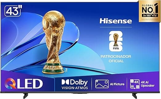 Hisense Smart TV UHD 4K QLED 43" Polegadas 43Q6Q