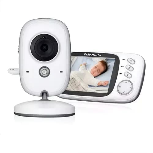 Baba Eletrônica Baby Monitor Vb603 Visão Noturna Dual Audio Cor Branco Estary Shop