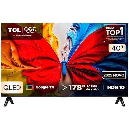 TV TCL QLED SMART 40” 40S5K FHD GOOGLE TV