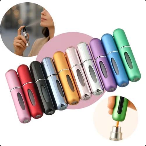 10un Mini Frasco Spray Porta Perfume Borrifador Bolsa Viagem