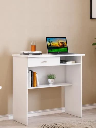 Escrivaninha Computador X Estudo Home Office Mesa Branco