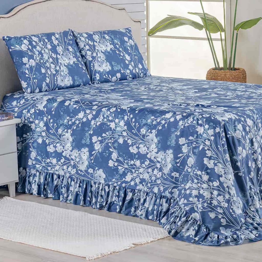 Kit Colcha Cobre Leito King 400 Fios Toque Macio 3 Peças com Porta Travesseiro